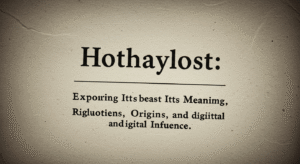 Hothaylost: Exploring Its Meaning, Origins, and Digital Influence